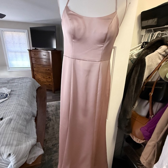 Amsale Rose Quartz Bridesmaid Dress - Picture 2 of 4
